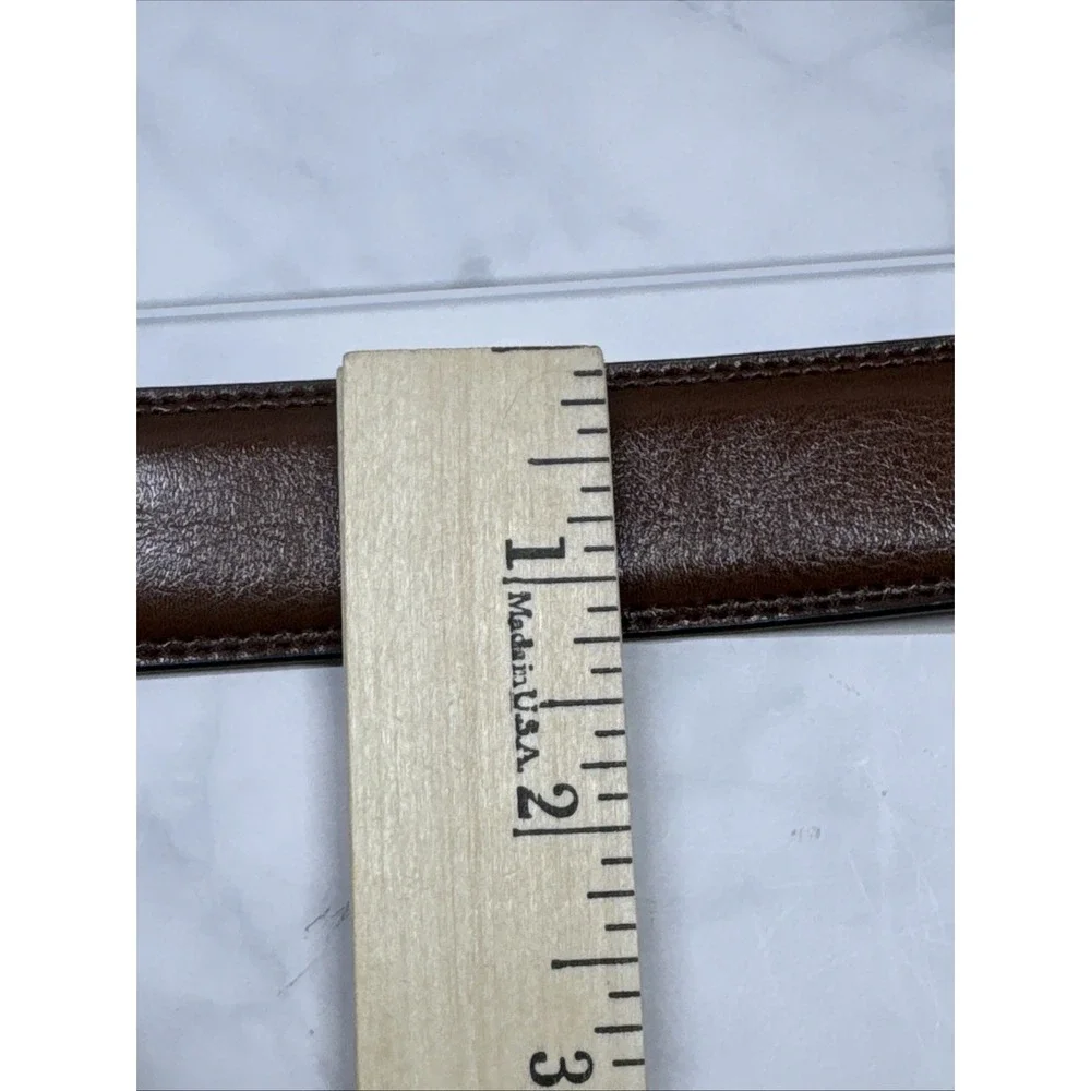 Perry Ellis Reversible Black Brown Belt Leather 1.25